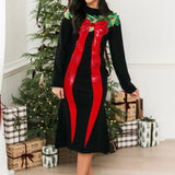 Sequin Wreath With Bow Knit Midi Dress | Queen Of Sparkles