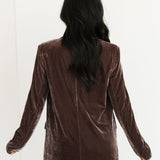 Velvet Blazer | Mocha