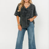 Mineral Wash Pullover Tee