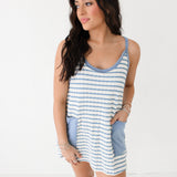 Sporty Mini | Blue Stripe