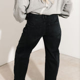 Phoebe Barrel Jeans | Black