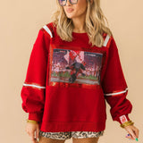 Licensed Bama Mascot Image Sweatshirt | Queen Of Sparkles