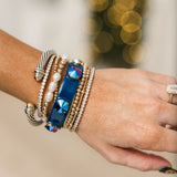 Linsey Cuff Bracelet Midnight Express | Navy