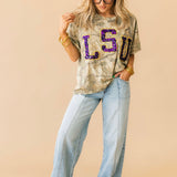 Licensed LSU Camo Tee | Queen Of Sparkles