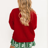 Licensed Alabama Metallic Word With Icons Sweatshirt | Queen Of Sparkles
