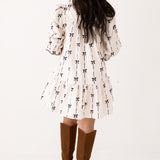 Bow Mini Dress | Natural