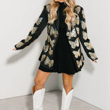 Black & Gold Sequin Butterfly Blazer | Queen Of Sparkles