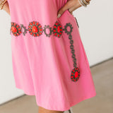 Light Pink Necklace Tank Dress | Queen Of Sparkles