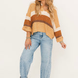 Loralei Sweater | Neutral Stripes