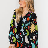 Black Multi Galaxy Short | Queen Of Sparkles