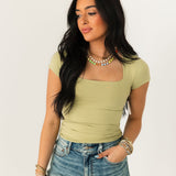 Sunfade Clean Lines Baby Tee | Winter Pear