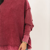 Chandler Waffle Knit Top | Cranberry