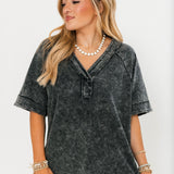 Mineral Wash Pullover Tee