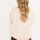 Licensed Texas A&M Beige Stripe Vintage Team Sweater | Queen Of Sparkles