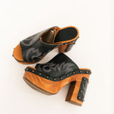 Free Spirit Wooden Sandal | Black