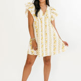 Garden Bliss Mini Dress | Yellow