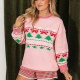 Winter Wonderland Pink Sweater