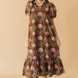Chocolate Kisses Floral Dress