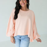 Trish Sweatshirt | Summer Peach