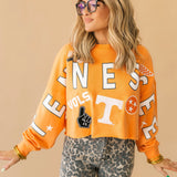 Tennessee Patched Up Crop Sweatshirt