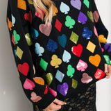 Black Suits Sweatshirt | QOS X Lexi Jade's