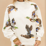 Ivory Flying Ducks Short | Queen Of Sparkles