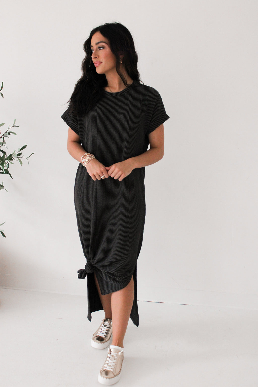 FOREVER BLESSED MIDI | CHARCOAL