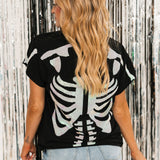Black & White Skeleton Tee | Queen Of Sparkles