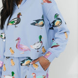 Powder Blue Duck Collar Sweatshirt | Queen Of Sparkles
