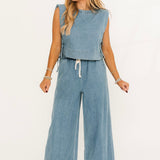 The Hallie Top | Denim