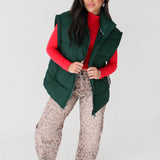 In A Bubble Puffer Vest | Evergreen