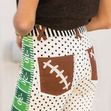 Game Day Contrast Wide Leg Denim Jean
