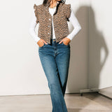 The Paper Threads Denim Vest | Cheetah