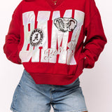 Licensed Alabama Metallic Word With Icons Sweatshirt | Queen Of Sparkles