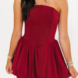 Darling Mini Dress | Wine