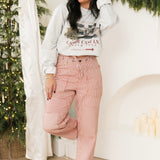 Vintage Barrel Jeans | Red Stripes