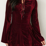 Linney Velvet Mini | Cabernet