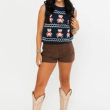 Bow & Bear Knit Sweater Vest