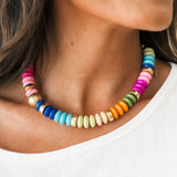 Tobie Beaded Necklace | Rainbow