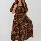 Wild About You Midi Dress | Leopard