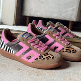 Squid Sneaker | Leopard Zebra Fuxia