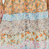 Sunset Blooms Maxi Skirt