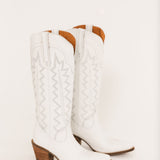 High Cotton Leather Boot | White