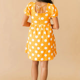 Polka Dot Gameday Dress | Orange White