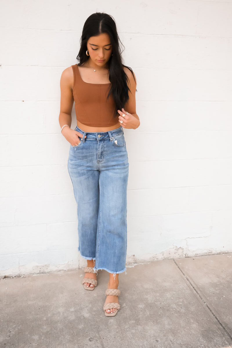 TAYLOR KNIT TANK | CINNAMON