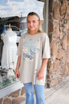 FREE BIRD OVERSIZED GRAPHIC | KHAKI