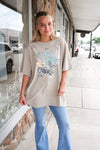 FREE BIRD OVERSIZED GRAPHIC | KHAKI