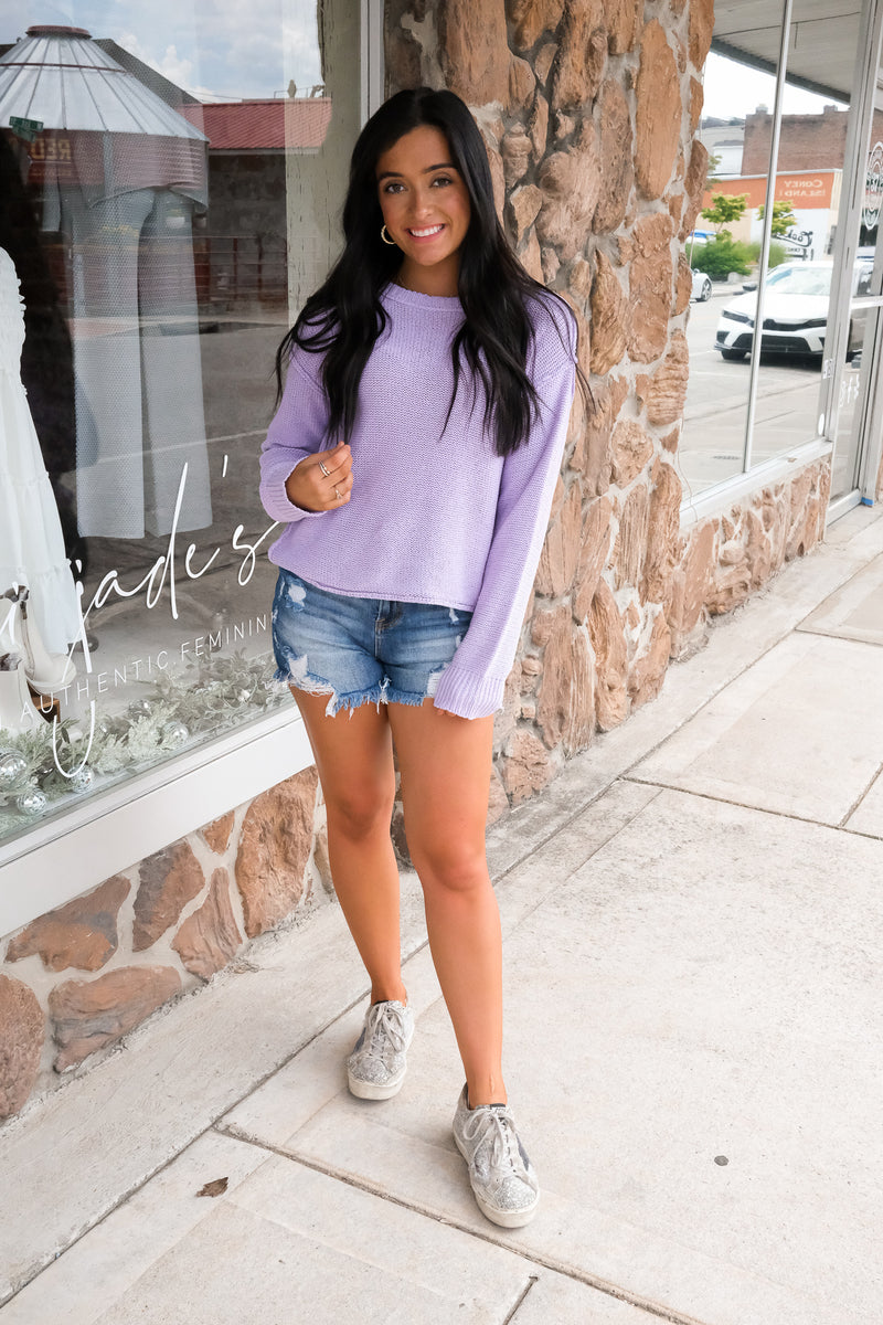 THE HAILEE SWEATER | LAVENDER