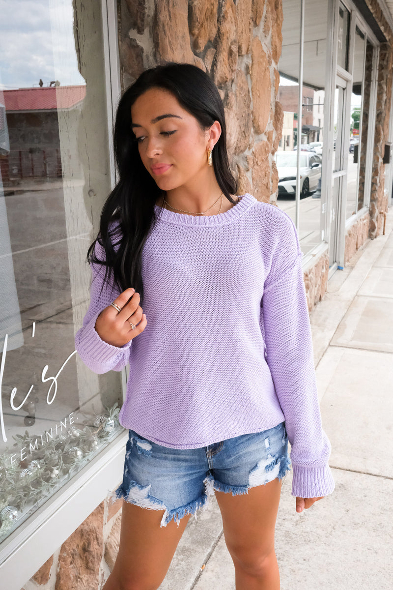 THE HAILEE SWEATER | LAVENDER