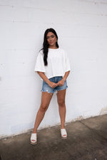 MINERAL WASH TOP | OFF WHITE
